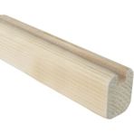 Ahşap Seperatör Profili 4,0 x 3,0 Cm LADİN 4 KÖŞE PAHLI KÖŞE KENAR KANAL ENİ 8 mm - 175 cm