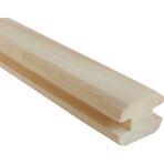 Ahşap Seperatör Profili 4,0 x 3,0 Cm LADİN 4 KÖŞE PAHLI ORTA EK KANAL ENİ 8 mm - 150 cm