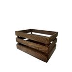 Ahşap sepet kasa organizer - Büyük boy organizer - Kitaplık - Sepet - Dekoratif
