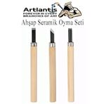 Ahsap Seramik Oyma Seti 3 Lu 1 Paket Iskarpela Seti Paslanmaz Celik Bicakli Agac Oyma Heykel Hobi Kretuar Gravur