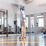 Ahşap Şınav Barı Ahşap Şınav Standı - Beyaz