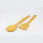 Ahsap Spatula Ve Ahsap Servis Kasigi 2 Li Set