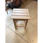 Ahşap Tabure Gürgen Ağacı 40 Cm