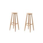 Ahşap Tabure Ham 28*70 Cm 2 Adet