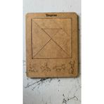Ahşap Tangram Oyunu Eğitici Ögretici Geliştirici Sağlıklı Zeka Oyuncağı