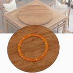 Ahşap Tembel Susan Döner Tabla 20" 30" 40", Mutfak Yemek Masası Dönebilen Servis Tabağı Yuvarlak Masa Üstü Döner Servis Tepsisi, Tabanlı Kolay Paylaşılan Yiyecek, Meşe, 50 cm/20