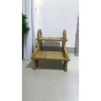 Ahşap Teslim Mdf 2 Basamaklı Tabure Çocuk Bebek Banyo Lavabo Yükseltici Merdiven (MONTESSORİ ÇOCUK-YETİŞKİN)