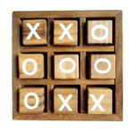Ahşap Tic TAC Toe Strateji Tahtası Oyunları, Eğlence By Brain Teaser Party Favor for Home Living Room Decor