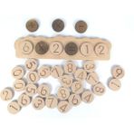 Ahşap Ürün Bultak Matematik 4 İşlem Oyunu 36 Parça - Montessori Materyali - Doğal Eğitici Oyuncak