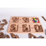 Ahşap Ürün Toplama ve Çıkartma Işlem Oyunu 22 Parça Montessori Materyali