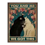 Ahşap Vintage Tablo " You and Me We Got This " Ahşap Mdf 25x35 cm
