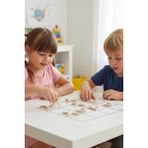 Ahşap Xox Tic Tac Toe Oyunu, Eğlenceli ve Şık Zeka Oyunu - Seçenek 1 - Ahşap - Ceviz