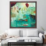 Ahşap Yağlı Boya Dokulu Tablo, Bal Beteği, 80X80