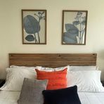 Ahşap yatak başlığı ceviz renk 250 cm x 60 cm