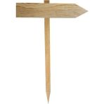 Ahşap Yön Levhası Bahçe Tabelası 100X40 Cm, Sarı - Seçenek 1 - Altın
