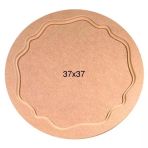 Ahşap Yuvarlak Tepsi 37X37Cm T694