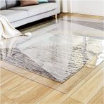 Ahşap Zeminler için Kaymaz Şeffaf Halı Koruyucu Mat Yemek Sandalyeleri ve Masaları için PVC Plastik Pedler Çizilmeye Dayanıklı 60 cm-1m Genişlik ve 2 m - 5 m Uzunluklarda (80x400 cm-1)