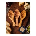 Ahşapdeluxe Kerebiç-Kömbe Kalıbı- Ahşap Üçlü Set-