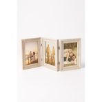 Ahsen resim çerçeve Ahşap Görünümlü 3'lü Fotoğraf Çerçeve Seti Camlı 10x15
