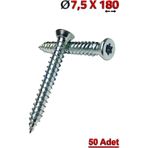 Ahtapot Std Buldex Beton Vidası 7,5X180 (50 Adet)