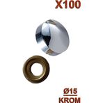 Ahtapot Vida Kapama Ø15 Krom (100 Adet)