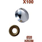 Ahtapot Vida Kapama Ø20 Krom (100 Adet)