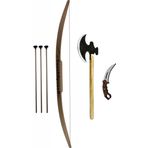 Ahtek Ahşap Ok Yay Ahşap Balta Karambit Oyuncak Seti