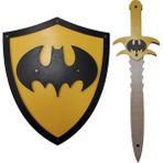 Ahtek Ahşap Oyuncak Seti 2’li Batman Kalkanı ve Kılıcı