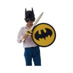 Ahtek Ahşap Oyuncak Seti 3’lü Batman Kalkanı Kılıcı ve Maskesi Yuvarlak
