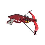 Ahtek Ahşap Sünger Mermi Atan Oyuncak Tetikli Arbalet (Crossbow) Yay