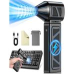 Ahv 130.000 Rpm 4 Kademeli Çantalı Turbo Fan Şarjlı Mini Hava Komprasörü Üfleyici - Siyah
