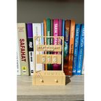 AHWALL AHWKTP002 Bu Yıl Okuduğum Kitaplar Yazılı Mini Kitaplık Üstü Kitap Sayacı
