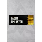AHWALL AHWYZKP029 Dekoratif Aynalı Kapı İsimliği Pleksi Lazer Epilasyon Tabelası, Gold