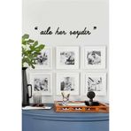 Ahwall Aile Her Şeydir Yazılı Dekoratif Ahşap Tablo