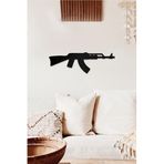 Ahwall Ak47 Temalı Dekoratif Ahşap Tablo