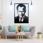 Ahwall Atatürk Figürlü Dekoratif Ahşap Tablo