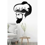 AHWALL AW00009 Fatih Sultan Mehmet Dekoratif Ahşap Tablo