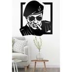 AHWALL AW00019 Sylvester Stallone Figürlü Dekoratif Ahşap Tablo