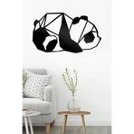 AHWALL AW00035 Panda Figürlü Dekoratif Ahşap Tablo