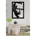 AHWALL AW00068 Çerçeveli Atatürk Figürlü Dekoratif Ahşap Tablo