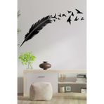 AHWALL AW00073 Tüy Figürlü Dekoratif Ahşap Tablo