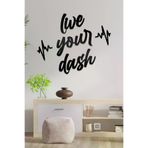 AHWALL AW00081 Live Your Dash Yazılı Dekoratif Ahşap Tablo