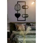 AHWALL AW00090 Beyin & Kalp, On/off Figürlü Dekoratif Ahşap Tablo