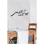 AHWALL AW00201 Just Eat It Yazılı Dekoratif Ahşap Tablo