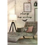 AHWALL AW00202 Always Keep Smiling Yazılı Dekoratif Ahşap Tablo