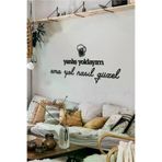 AHWALL AW00210 Yanlış Yoldayım Ama Yol Nasıl Güzel Yazılı Dekoratif Ahşap Tablo
