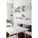 AHWALL AW00213 Lets Stay In Bed Yazılı Dekoratif Ahşap Tablo