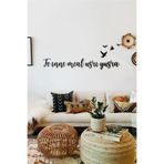 AHWALL AW00221 Fe Inne Meal Usri Yüsra Yazılı Dekoratif Ahşap Tablo