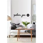 AHWALL AW00222 Yalanı Geç Yazılı Dekoratif Ahşap Tablo