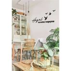 AHWALL AW00228 Hayal Kurmaktan Vazgeçme Yazılı Dekoratif Ahşap Tablo
